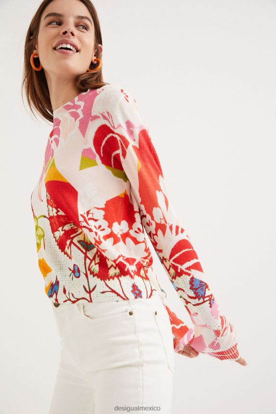 Desigual mujer metro. suéter con estampado de Christian Lacroix VZ26R01093 ropa