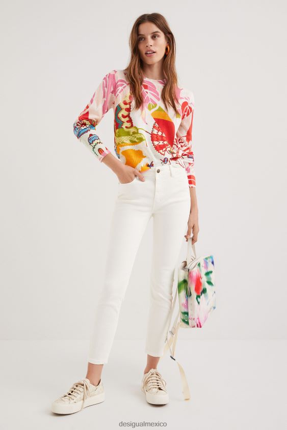 Desigual mujer metro. suéter con estampado de Christian Lacroix VZ26R01093 ropa