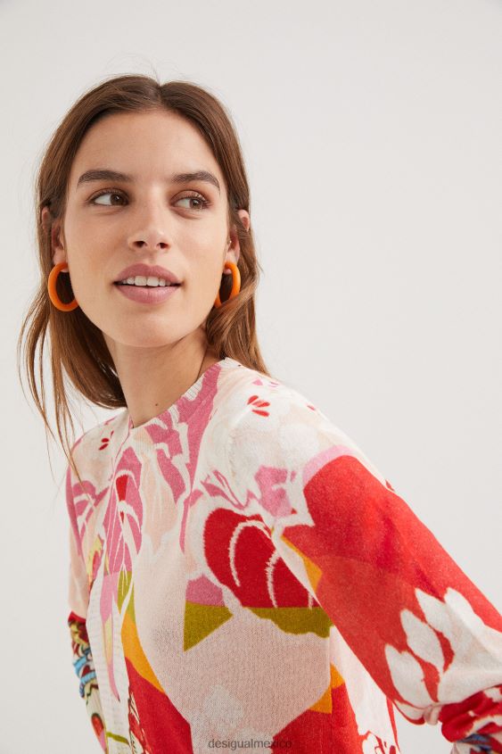 Desigual mujer metro. suéter con estampado de Christian Lacroix VZ26R01093 ropa