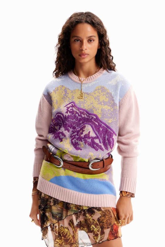 Desigual mujer metro. sudadera con paisaje de christian lacroix VZ26R0231 ropa
