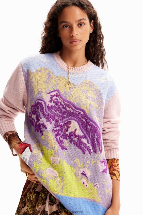 Desigual mujer metro. sudadera con paisaje de christian lacroix VZ26R0231 ropa