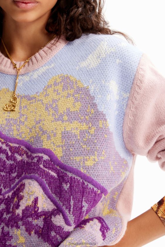 Desigual mujer metro. sudadera con paisaje de christian lacroix VZ26R0231 ropa