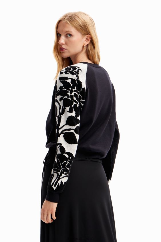 Desigual mujer suéter combinado con flores VZ26R0101 ropa