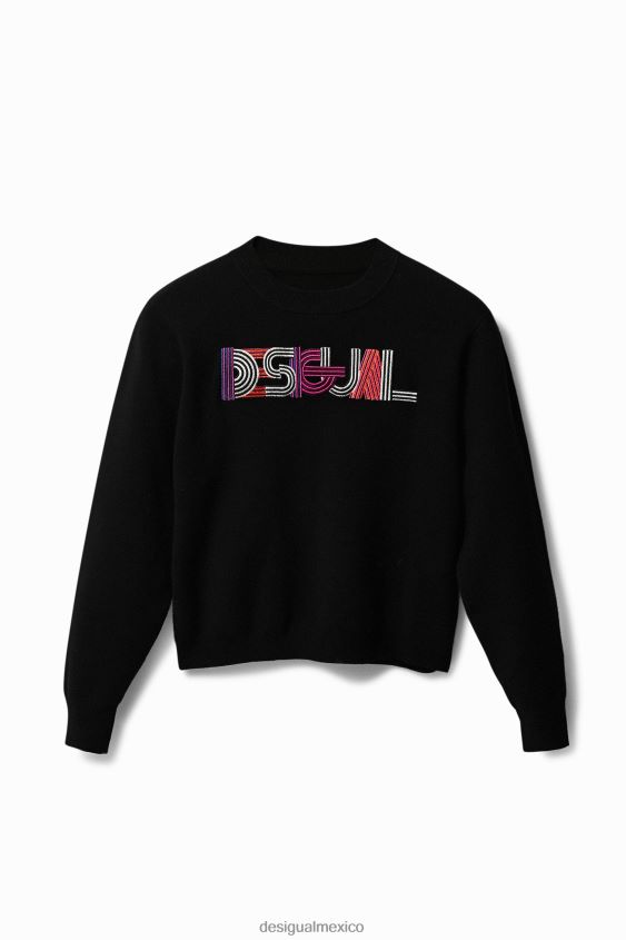Desigual mujer suéter de punto bordado VZ26R01083 ropa