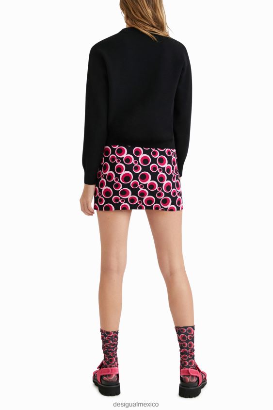 Desigual mujer suéter de punto bordado VZ26R01083 ropa