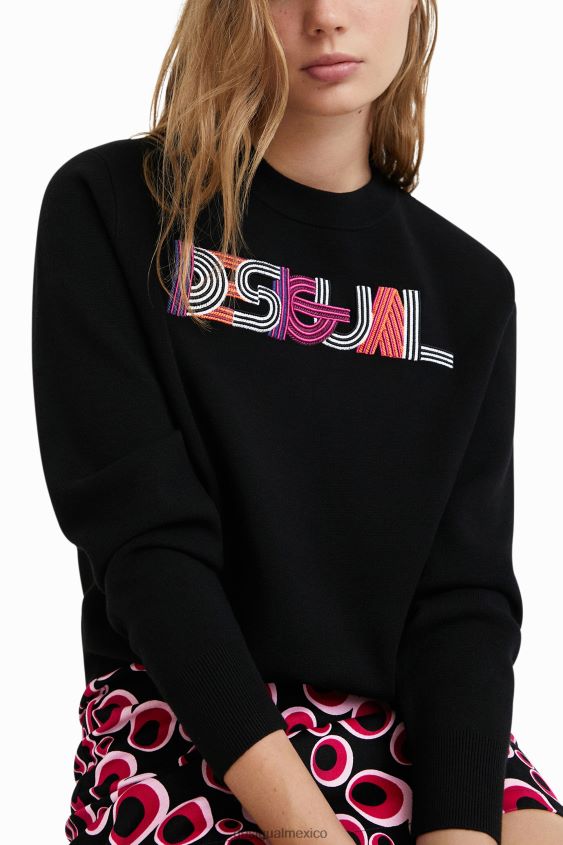 Desigual mujer suéter de punto bordado VZ26R01083 ropa