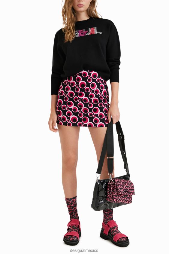 Desigual mujer suéter de punto bordado VZ26R01083 ropa
