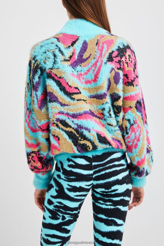 Desigual mujer suéter de punto con cuello vuelto VZ26R01117 ropa