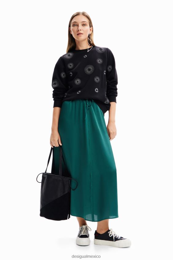 Desigual mujer sudadera con bordado geométrico VZ26R0264 ropa