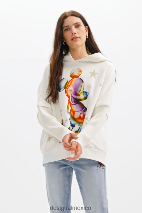 Desigual mujer sudadera con capucha oversize de mickey mouse VZ26R0140 ropa