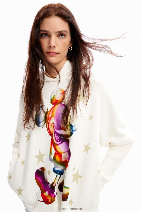 Desigual mujer sudadera con capucha oversize de mickey mouse VZ26R0140 ropa