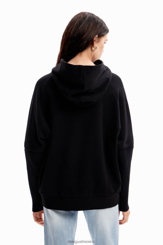Desigual mujer sudadera con capucha oversize de mickey mouse VZ26R043 ropa