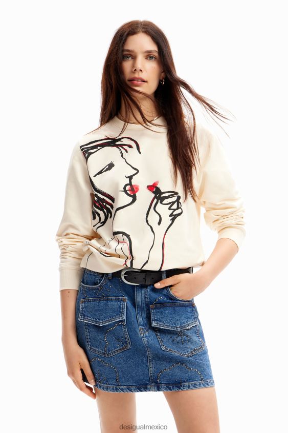 Desigual mujer sudadera con ilustración arty VZ26R0937 ropa