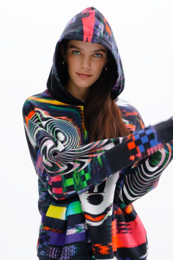 Desigual mujer sudadera oversize de mickey mouse VZ26R034 ropa