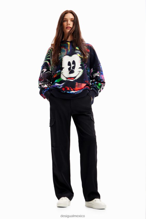 Desigual mujer sudadera oversize de mickey mouse VZ26R034 ropa