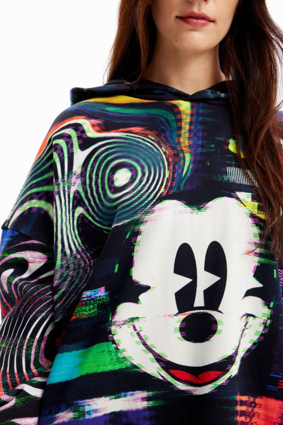 Desigual mujer sudadera oversize de mickey mouse VZ26R034 ropa
