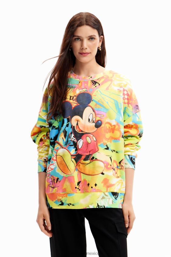Desigual mujer sudadera oversize de mickey mouse VZ26R07 ropa