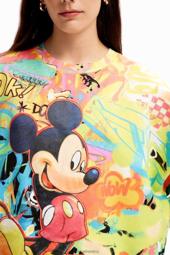 Desigual mujer sudadera oversize de mickey mouse VZ26R07 ropa