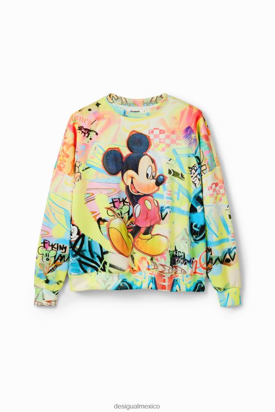Desigual mujer sudadera oversize de mickey mouse VZ26R07 ropa