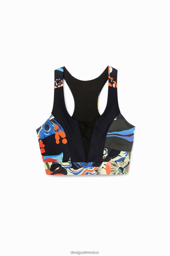 Desigual mujer correa de flores superior delgada VZ26R0363 ropa