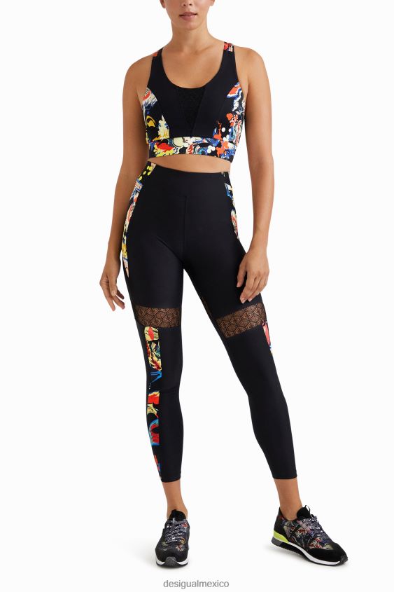 Desigual mujer correa de flores superior delgada VZ26R0363 ropa