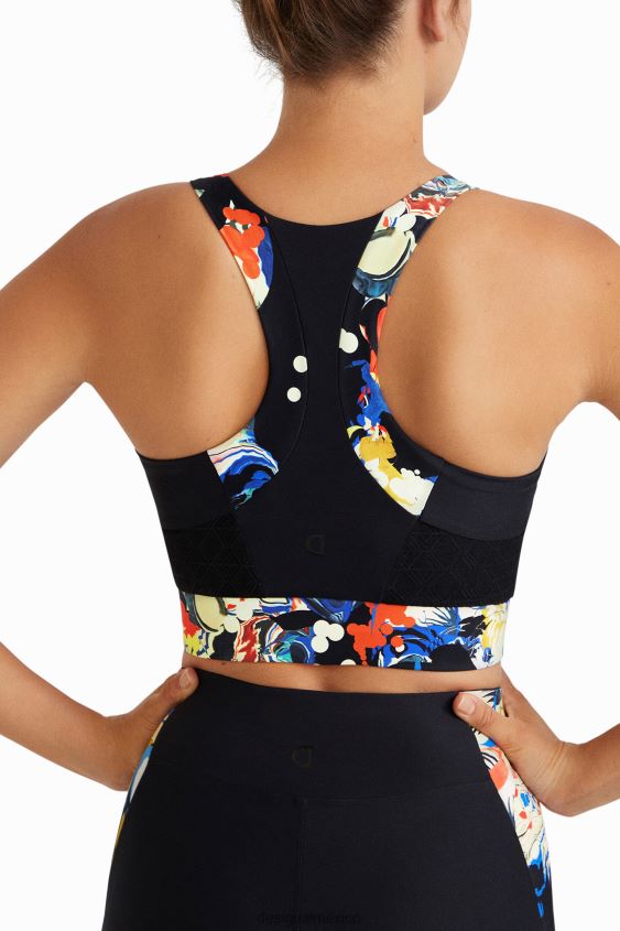Desigual mujer correa de flores superior delgada VZ26R0363 ropa