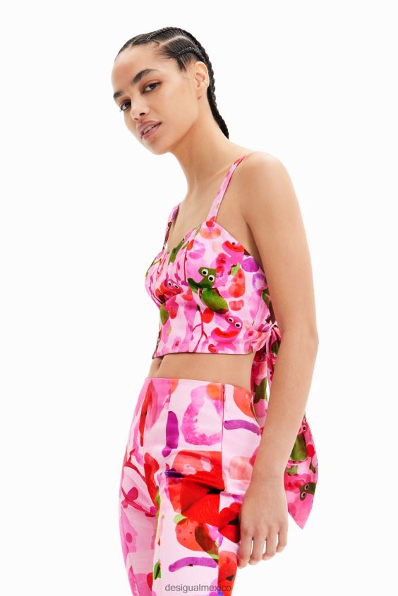 Desigual mujer metro. top corsé corto de christian lacroix VZ26R0694 ropa