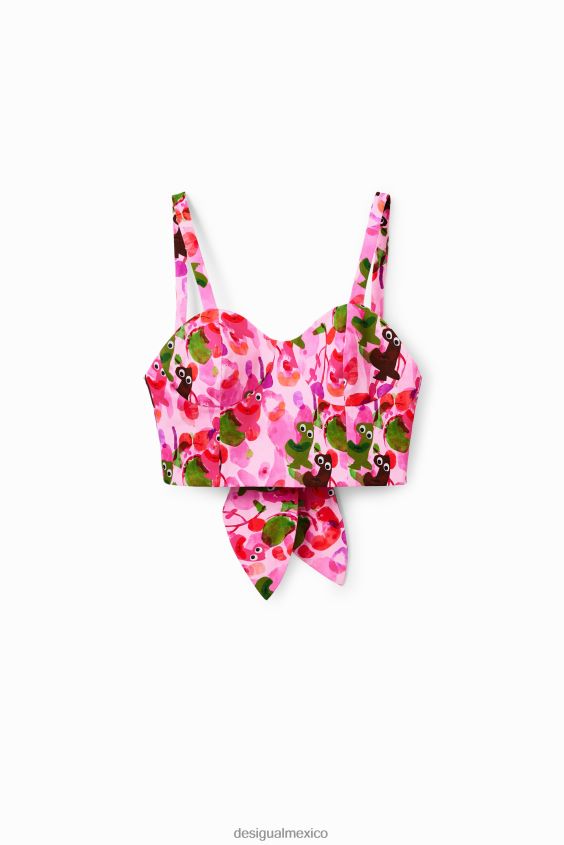 Desigual mujer metro. top corsé corto de christian lacroix VZ26R0694 ropa