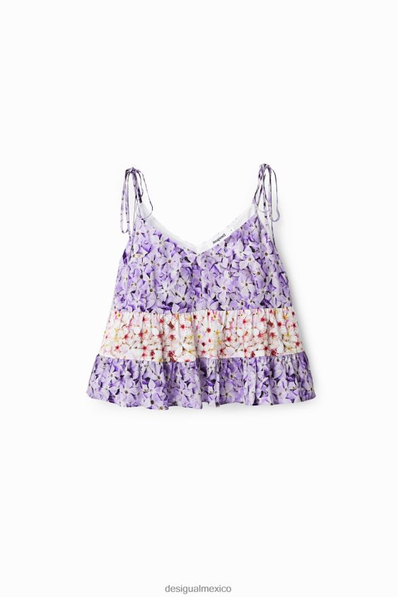 Desigual mujer top con tirantes florales VZ26R0769 ropa