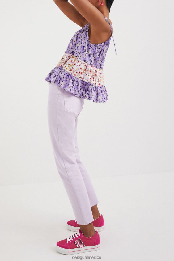 Desigual mujer top con tirantes florales VZ26R0769 ropa