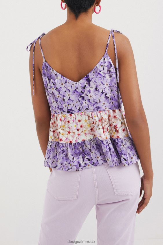 Desigual mujer top con tirantes florales VZ26R0769 ropa