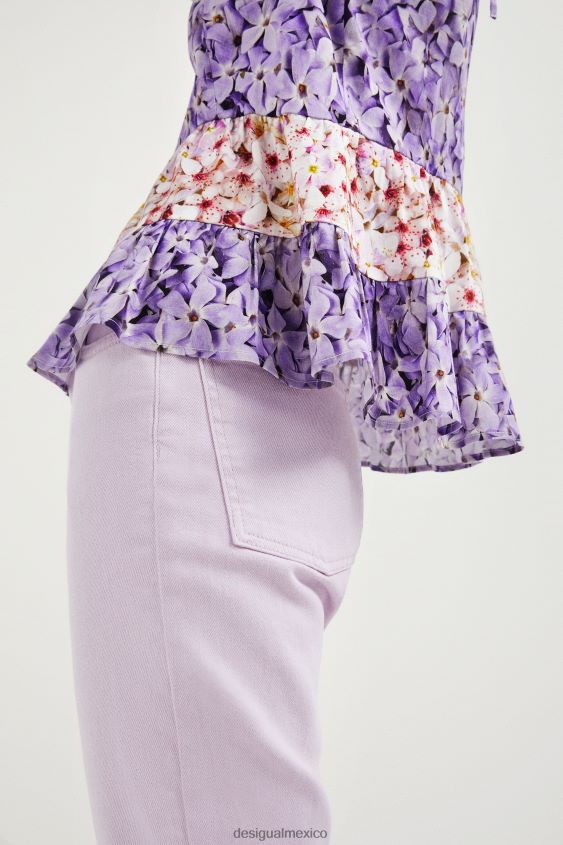 Desigual mujer top con tirantes florales VZ26R0769 ropa