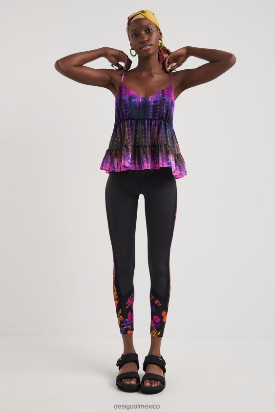 Desigual mujer top con tirantes teñidos anudados VZ26R01116 ropa