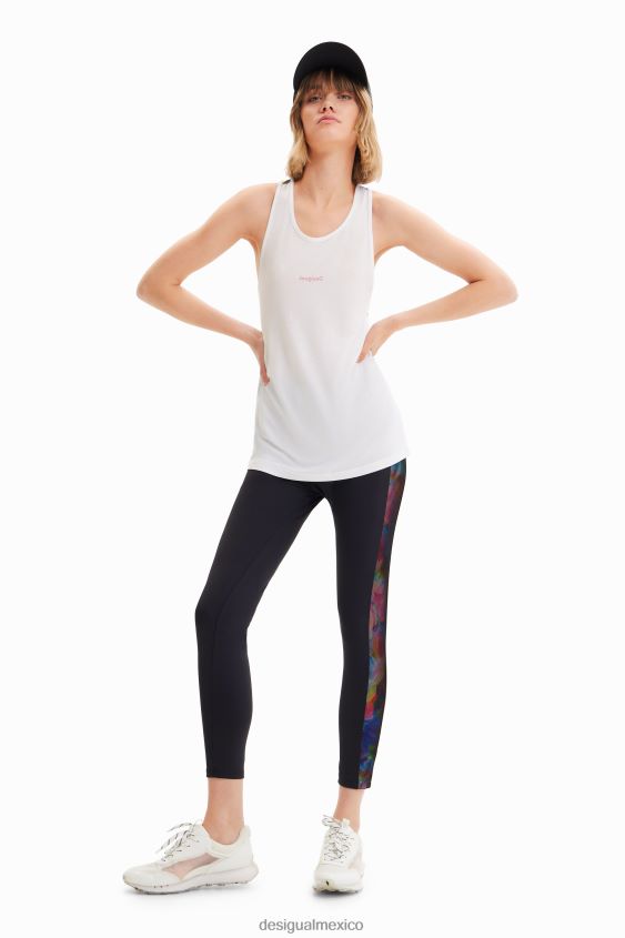 Desigual mujer top deportivo sin mangas con estampado floral VZ26R0435 ropa