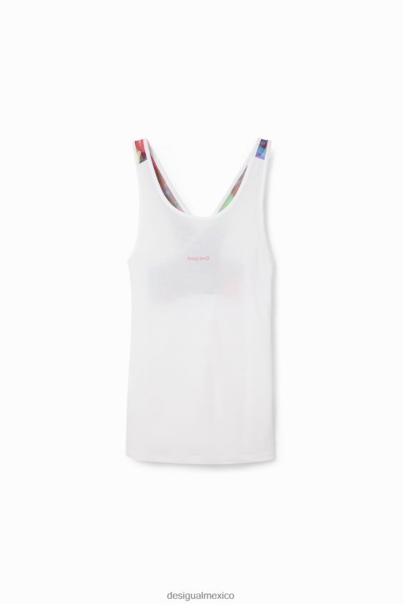 Desigual mujer top deportivo sin mangas con estampado floral VZ26R0435 ropa