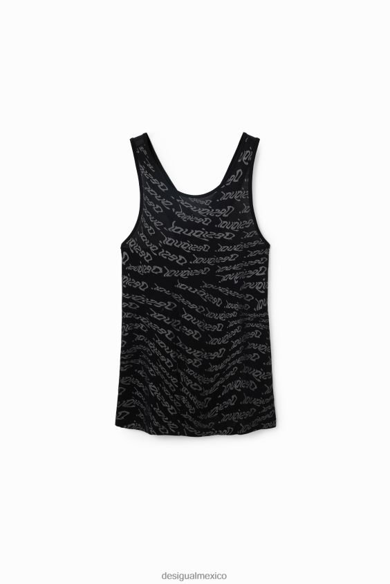 Desigual mujer top deportivo sin mangas con logo VZ26R0628 ropa