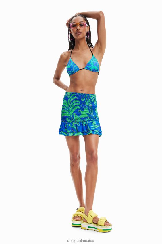 Desigual mujer minifalda tropical delgada VZ26R0711 ropa