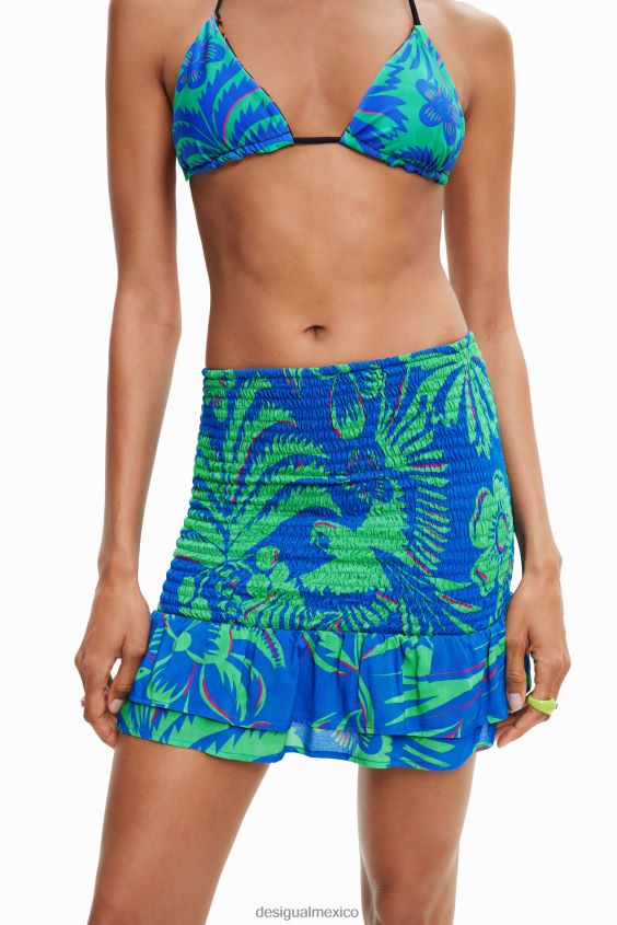Desigual mujer minifalda tropical delgada VZ26R0711 ropa