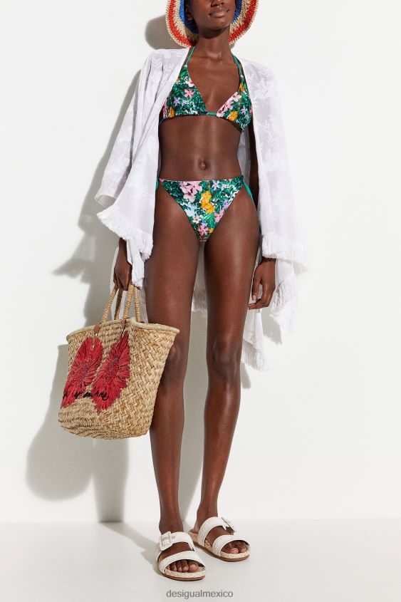Desigual mujer top de bikini con estampado floral VZ26R0560 ropa