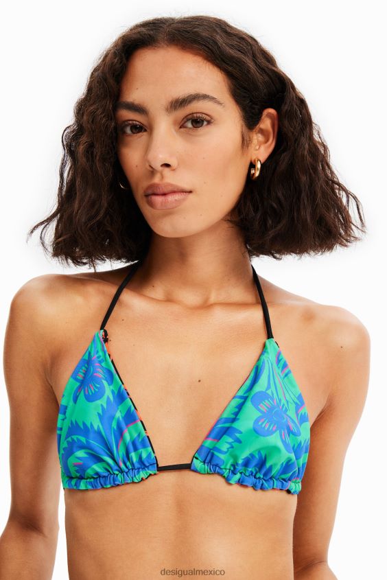 Desigual mujer top de bikini de triángulo reversible VZ26R0526 ropa