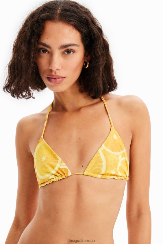Desigual mujer top de bikini de triángulo reversible VZ26R0676 ropa