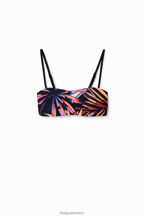 Desigual mujer top de bikini palabra de honor tropical VZ26R0505 ropa