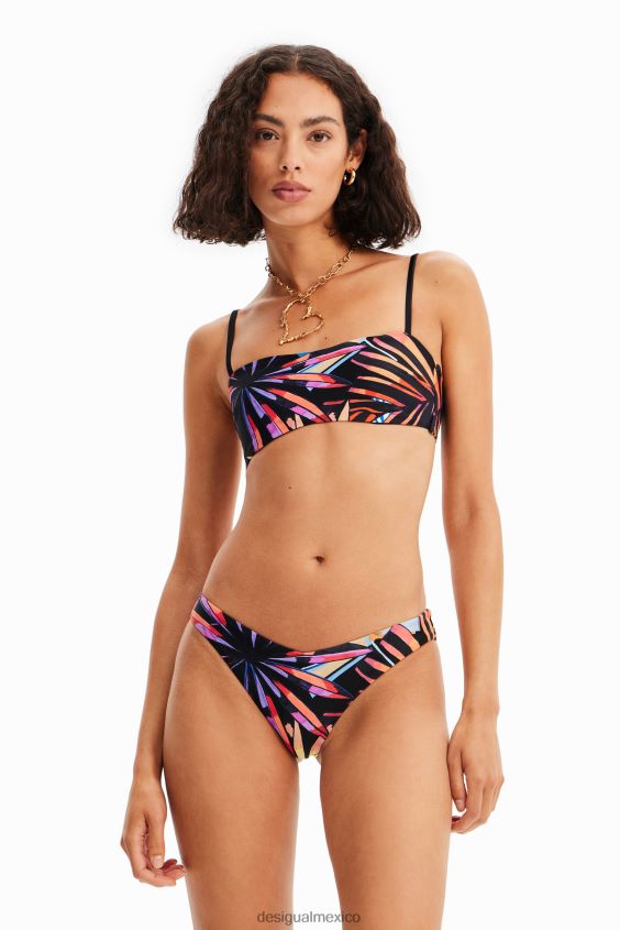 Desigual mujer top de bikini palabra de honor tropical VZ26R0505 ropa