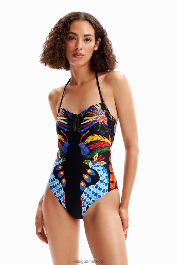 Desigual mujer traje de baño bandeau stella jean VZ26R0942 ropa