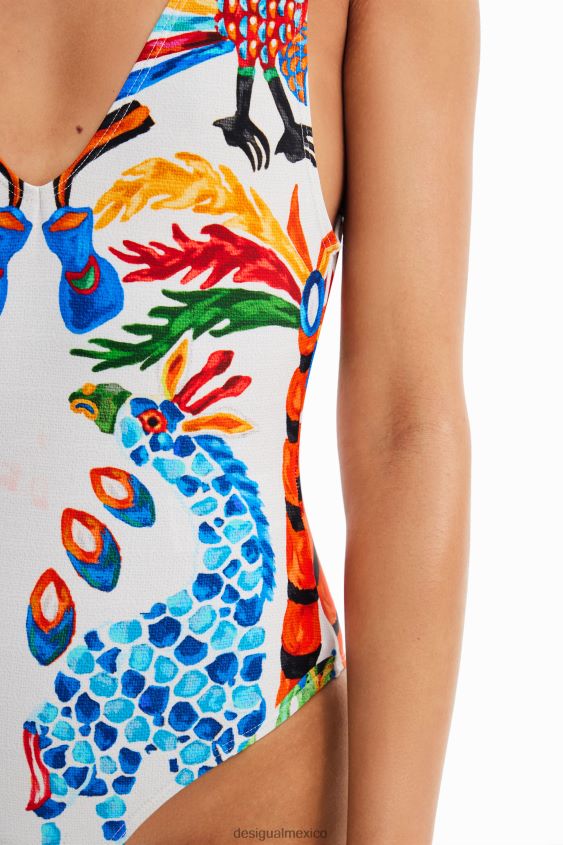 Desigual mujer traje de baño con lazo stella jean VZ26R0319 ropa