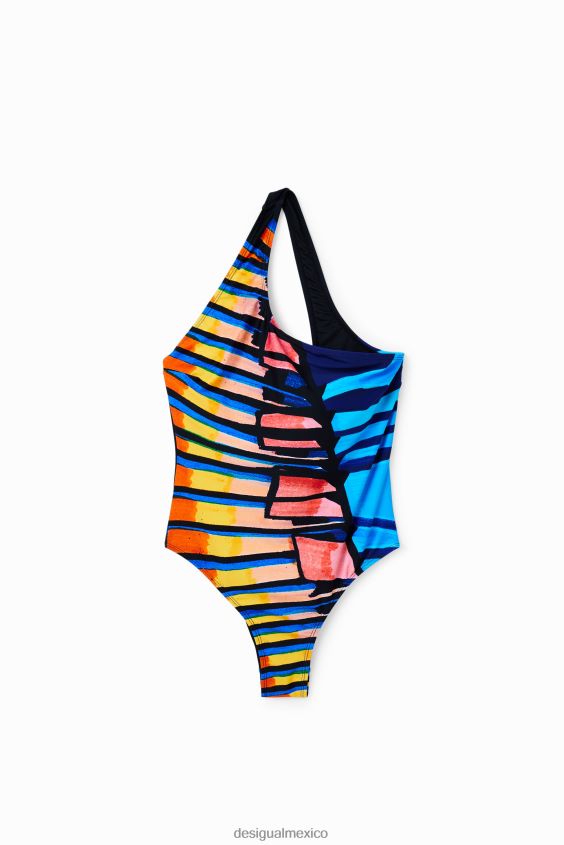 Desigual mujer traje de baño con tiras asimétricas VZ26R0838 ropa