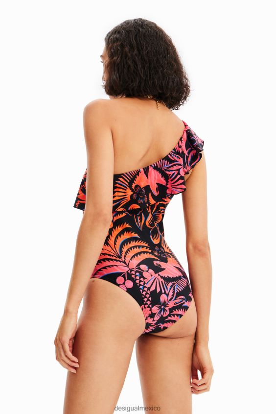 Desigual mujer traje de baño con volantes asimétricos VZ26R0354 ropa