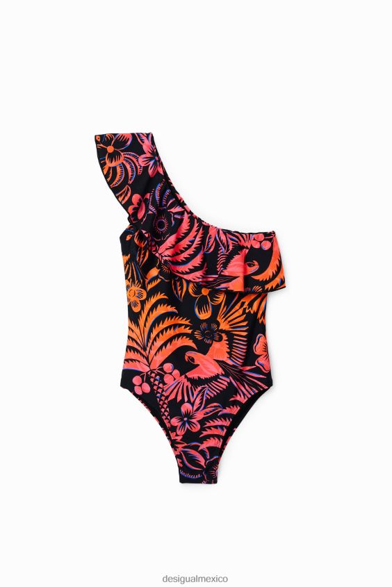 Desigual mujer traje de baño con volantes asimétricos VZ26R0354 ropa