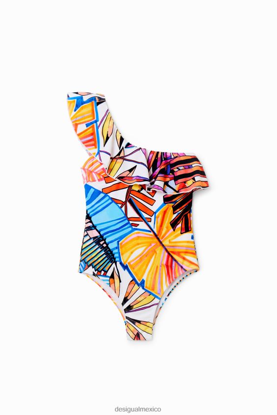 Desigual mujer traje de baño con volantes asimétricos VZ26R0405 ropa