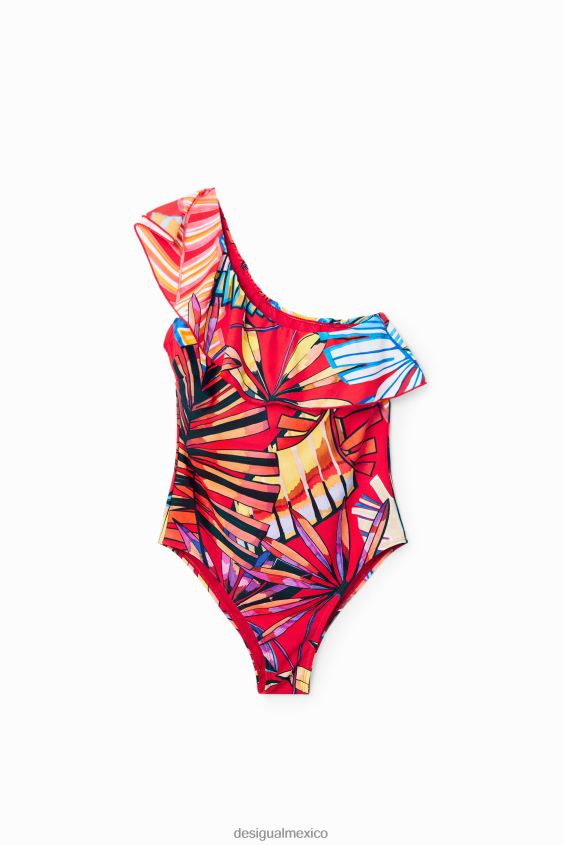 Desigual mujer traje de baño con volantes asimétricos VZ26R0541 ropa